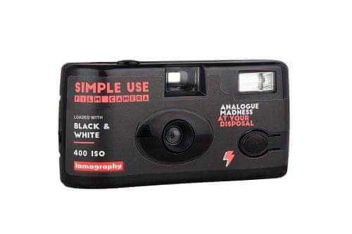 Lomography fotoaparat za enkratno uporabo Simple Use, črno-bel film