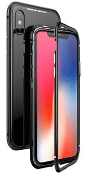 Luphie CASE Luphie celovita zaščita Hard Case Glass Black za iPhone X, 2441682, črna