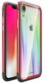 Luphie CASE ovitek Aurora Condom Aluminium Frame + TPU Case Red/Crystal za iPhone XR 2442693