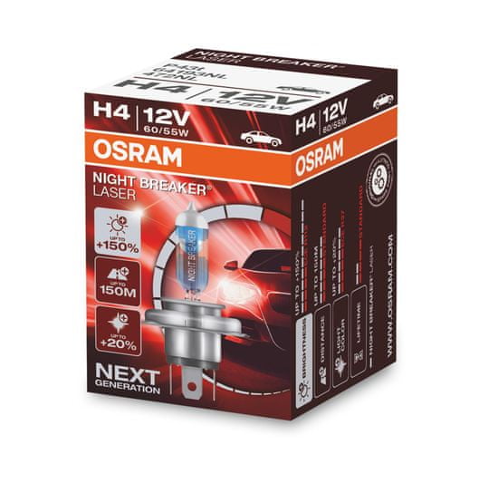 Osram Night Breaker laser H4 Folding Box +150%