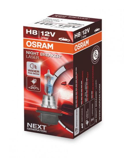 Osram Night Breaker laser H8 Folding Box +150%