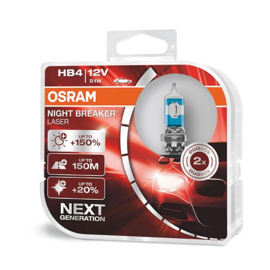 Osram Night Breaker laser HB4 Duo Box +150%