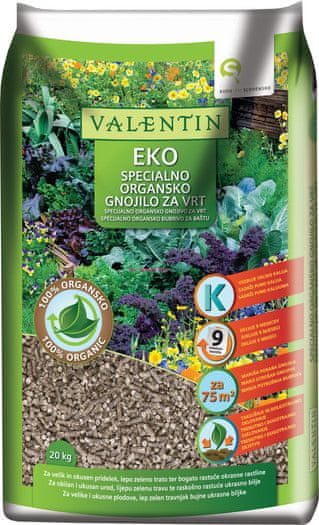 Valentin EKO specialno organsko gnojilo, 20kg