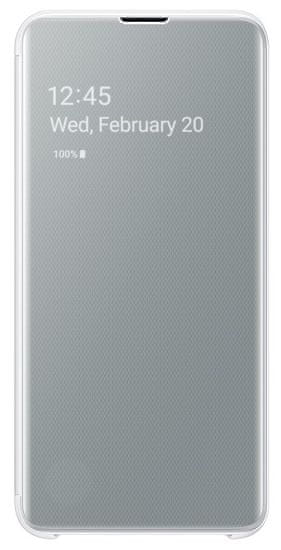 Samsung preklopna torbica Samsung Galaxy S10e Clear View Cover, bela