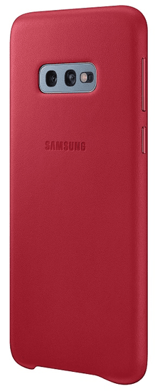 Samsung ovitek za Samsung Galaxy S10e, usnjen, rdeč