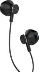 Yenkee YHP 305 slušalke z mikrofonom, črne