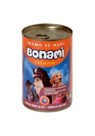 Bonami konzerva za pse, jagnjetina in divjačina, 400 g