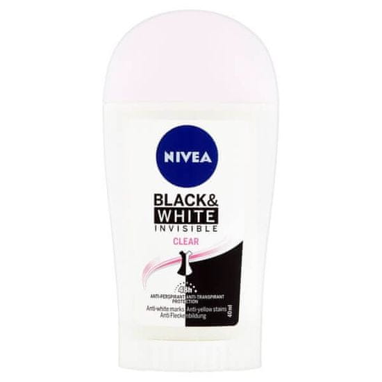Nivea antiperspirant Invisible For Black & White Clear, 40ml
