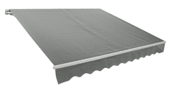 Rojaplast platnena streha P4512, 3,95 x 2,5 m, temno siva