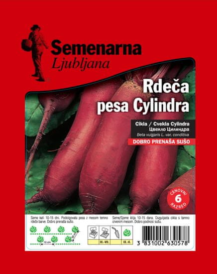 Semenarna Ljubljana rdeča pesa Cylindra, 50 g