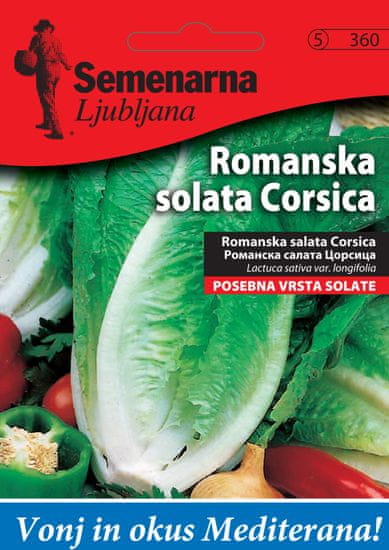 Semenarna Ljubljana romanska solata Corsica, 360 Mediteran, mala vrečka
