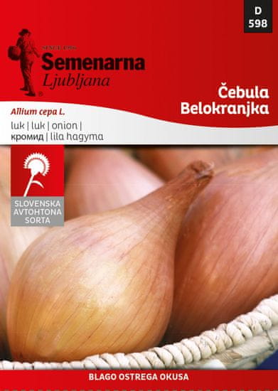 Semenarna Ljubljana čebula Belokranjka, 598, mala vrečka