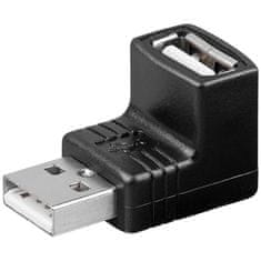 PremiumCord USB kotni adapter A-A, Male/Female 90°