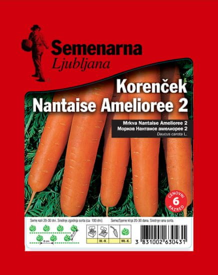 Semenarna Ljubljana korenček Nantaise Amelioree 2, 50 g