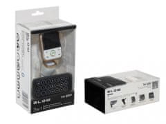 Blow FM oddajnik 74-129, 3v1, Bluetooth + polnilec + prostoročno telefoniranje, bel