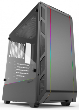 PHANTEKS Eclipse P350X ohišje s kaljenim steklom, RGB LED, ATX, črno