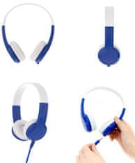 BuddyPhones Connect otroške slušalke z mikrofonom, modre
