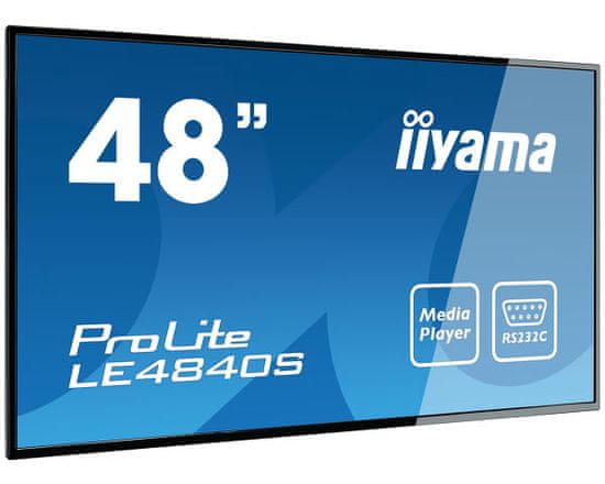 iiyama LED LCD monitor ProLite LE4840S-B1, črn
