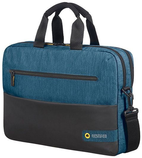 American Tourister torba za prenosni računalnik City Drift Laptop Bag 15,6" (33,7 cm), 28G*19004, črna/modra