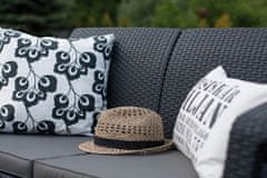 Allibert Corfu Love Seat sedežna garnitura, antracitna
