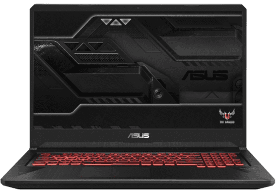 ASUS prenosnik TUF Gaming FX705GD-EW106T i7-8750H/16GB/SSD256GB+1TB/GTX1050/17,3FHD/W10H (90NR0112-M02850)