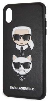 Karl Lagerfeld ovitek Karl and Choupette Hard Case Black za iPhone XS Max KLHCI65IKICKC