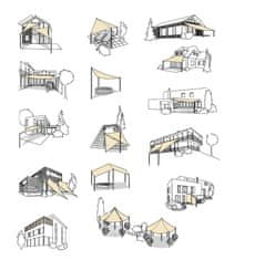 Rojaplast trikotno jadro za senco, 5 m