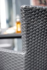 Allibert stol Iowa z blazino, grafit