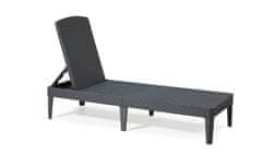 Rojaplast ležalnik JAIPUR, grafitno siv