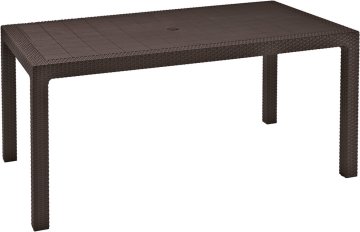 Allibert miza Melody, temno rjava (204122)
