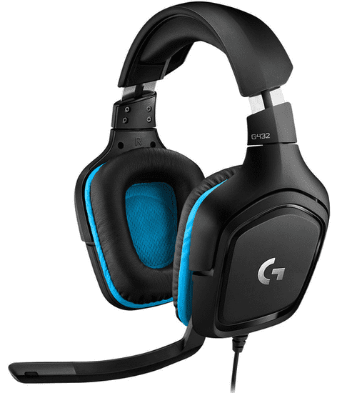 Logitech G432 gaming slušalke z mikrofonom, 7.1