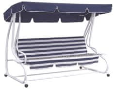 Rojaplast vrtna gugalnica De Luxe, modro-bela (130/6)