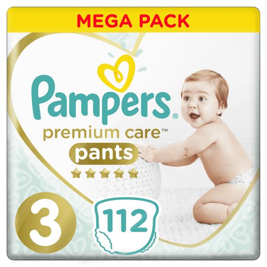 Pampers plenice hlačne Premium Pants 3 (6-11 kg) Mega Box 112 kosov - Odprta embalaža
