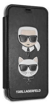 Karl Lagerfeld ovitek Karl and Choupette Book Pouzdro Black KLFLBKI61KICKC za iPhone XR