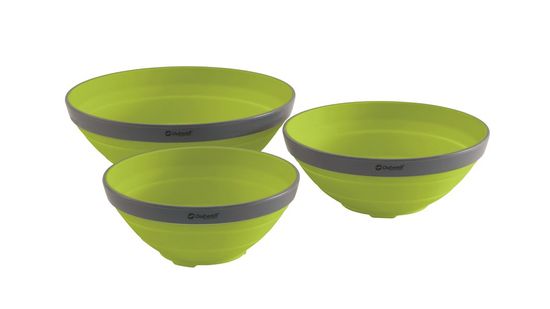 Outwell set posod Collaps Bowl Set Lime Green