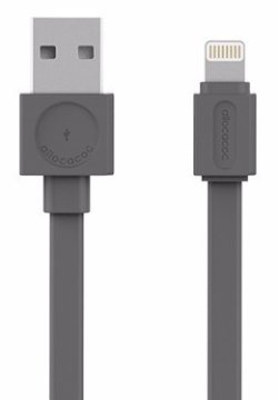 Allocacoc podatkovni kabel, USB-Lightning, MFI, siv