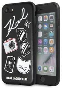 Karl Lagerfeld ovitek Pins Hard Case Black KLHCI8PIN za iPhone 7 /8/SE 2020