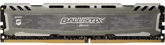 Crucial pomnilnik (RAM) Ballistix Sport LT DDR4 8GB, 2400MT/S, DIMM, CL16 (BLS8G4D240FSBK)