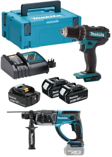 Makita set orodja DDF482RT3J + DHR202Z