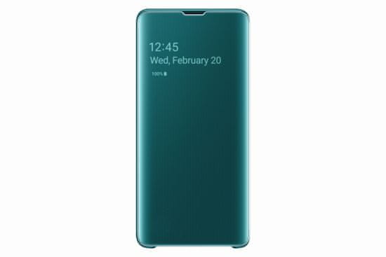 Samsung original torbica Clear View EF-ZG973CGE za Galaxy S10, zelena