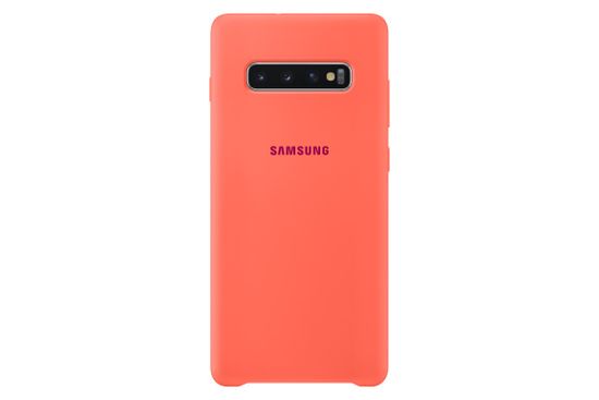 Samsung original ovitek EF-PG975THE za Galaxy S10 Plus, mareličen, silikonski