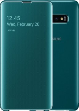 Samsung torbica Clear View Cover za Samsung Galaxy S10 Plus, preklopna, zelena