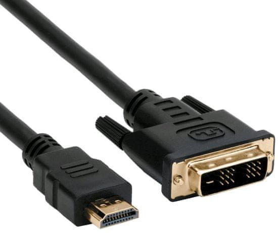 C-Tech kabel HDMI-DVI, M/M, CB-HDMI-DVI-18, 1,8 m