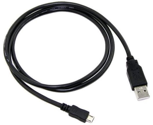 C-Tech kabel USB 2.0 AM/Micro, CB-USB2M-20B, črn, 2 m