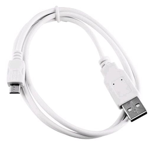 C-Tech kabel USB 2.0 AM/Micro, CB-USB2M-20W, bel, 2 m