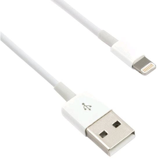 C-Tech kabel USB 2.0 Lightning (IP5 in višje) polnjenje in sinhronizacija, 1 m, CB-APL-10W, bel