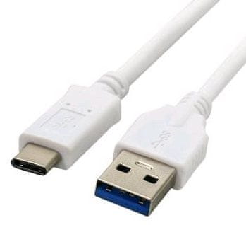C-Tech kabel USB 3.0 AM s Type-C (AM/CM), 2 m, CB-USB3C-20W, bel