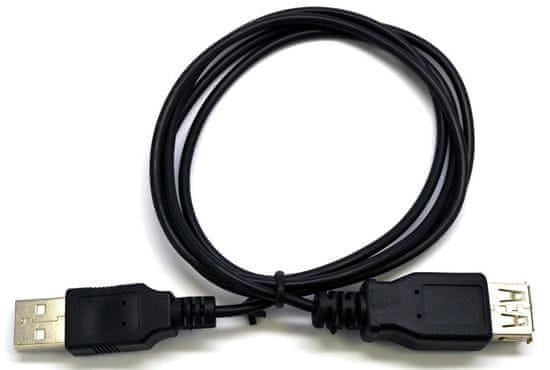 C-Tech kabel USB A-A 2.0, podaljšan, 1,8 m, CB-USB2AA-18-B, črn