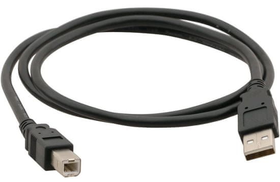 C-Tech kabel USB A-B 2.0, 1,8 m, CB-USB2AB-18-B, črn