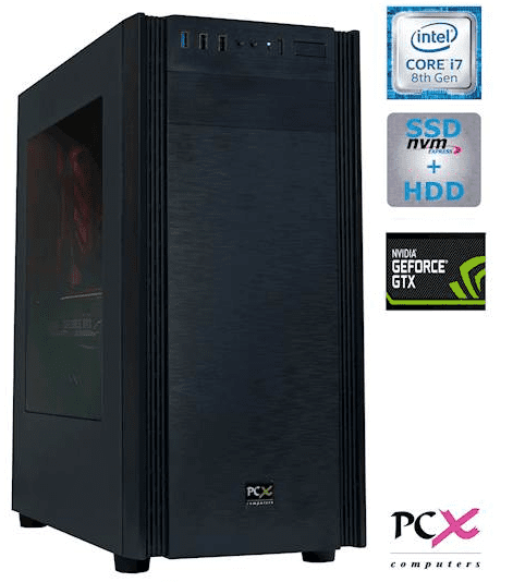 PCX namizni računalnik EXTIAN i7-8700/16GB/SSD500GB+2TB/GTX1660Ti/FreeDOS (PCX EXTIAN GX5)